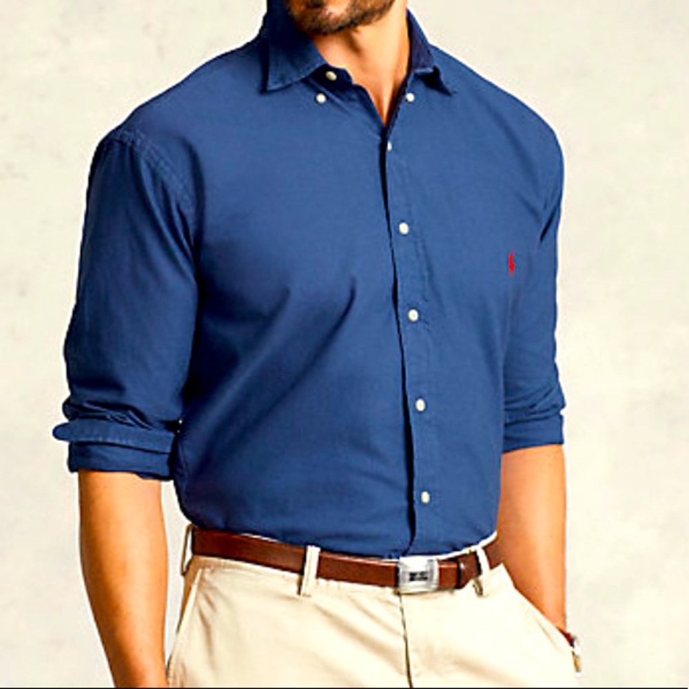 Polo by Ralph Lauren Oxford Shirt- Blue
